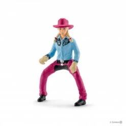 Schleich 41417 Barrel Racing Met Cowgirl FarmWorld -Overdekte Speelgoed Winkel schleich 41417 barrel racing met cowgirl op rodeozadel 2