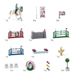 Schleich 42338 Groot Wedstrijdtoernooi Met Ruiters En Paarden -Overdekte Speelgoed Winkel schleich 42338 groot wedstrijdtoernooi met ruiters en paarden 4