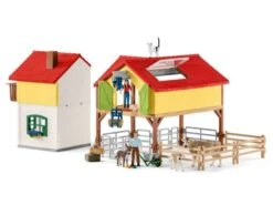 Schleich 42407 Grote Boerderij Met Stal En Dieren FarmWorld -Overdekte Speelgoed Winkel schleich 42407 boerderij met stal 1 1