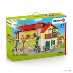 Schleich 42407 Grote Boerderij Met Stal En Dieren FarmWorld -Overdekte Speelgoed Winkel schleich 42407 boerderij met stal 4