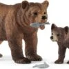Schleich 42473 Vrouwelijke Grizzlybeer Met Jong WildLife -Overdekte Speelgoed Winkel schleich 42473 grizzlybeer met grizzlybeertje