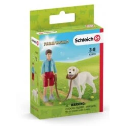 Schleich 42478 Wandelen Met Labrador FarmWorld -Overdekte Speelgoed Winkel schleich 42478 wandeling met labrador 2