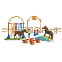 Schleich 42481 Pony Behendigheidstraining HorseClub -Overdekte Speelgoed Winkel schleich 42481 pony behendigheidstraining