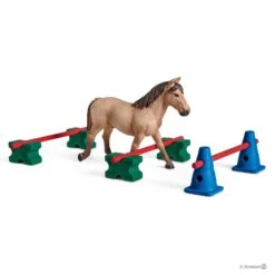 Schleich 42483 Slalom Voor Pony Farm World -Overdekte Speelgoed Winkel schleich 42483 pony slalom 1 1
