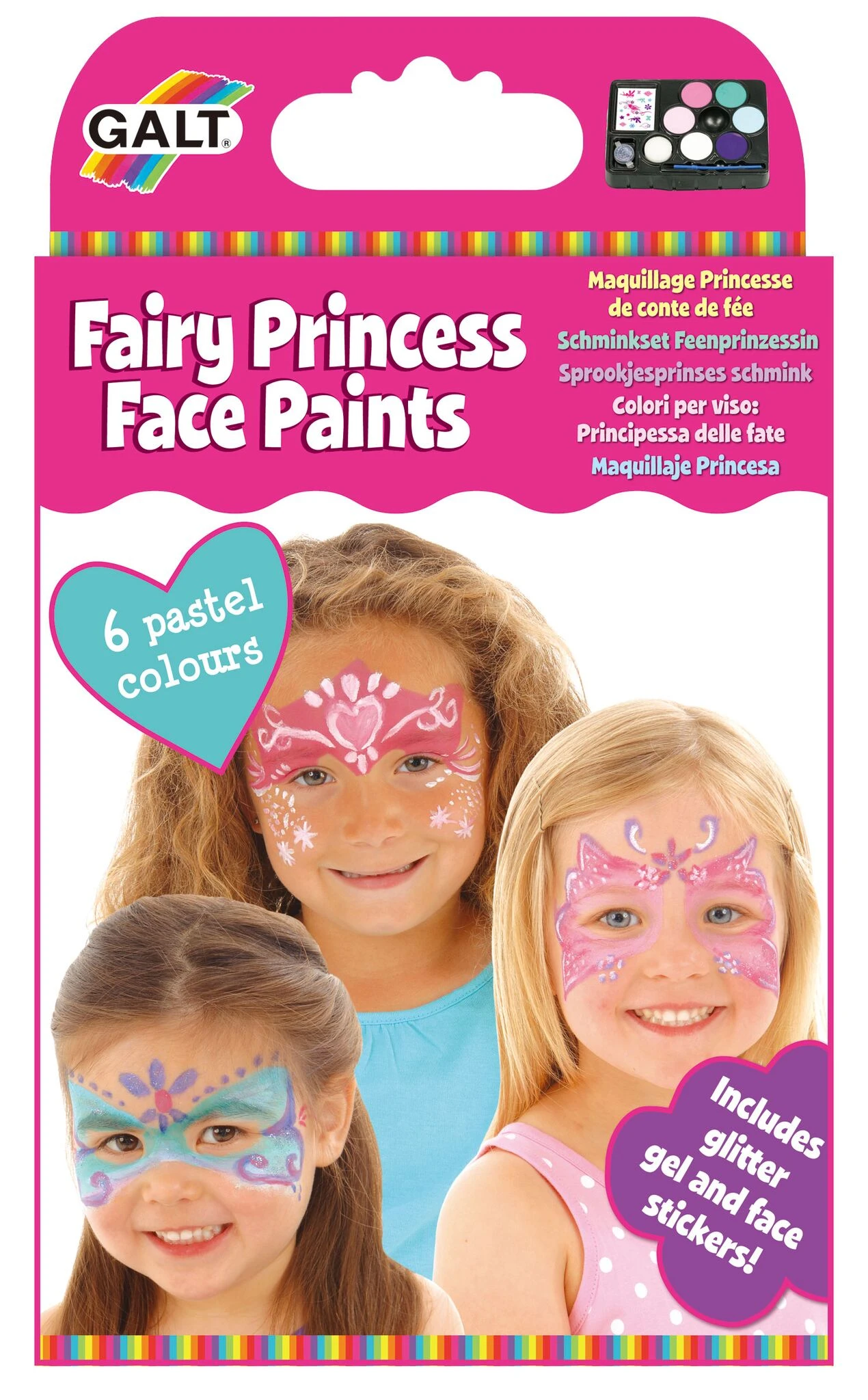 Schminkset Fairy Princess Face Paints 4 Schminkset Fairy Princess Face Paints - Afbeelding 2