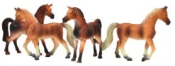 Paarden Set Van 4 Stuks Kidsglobe Schaal 1 : 32 -Overdekte Speelgoed Winkel set 4 paarden kidsglobe