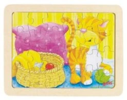 Set Houten Puzzels Dieren , 6 Delig -Overdekte Speelgoed Winkel set houten puzzels goki 57807 4