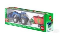 Siku 1988 New-Holland-met-frontlader Strautmann-voermengwagen -Overdekte Speelgoed Winkel siku 1988 new holland met voorlader en voedermengwagen 3