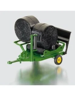 Siku 2266 Ronde Hooibalen Wikkelaar John-Deere -Overdekte Speelgoed Winkel siku 2266 john dere ronde balen wikkelaar incl 2 balen speelactief.nl 2