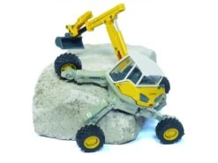 Siku 3548 Menzi-Muck Hydraulische-baggermachine -Overdekte Speelgoed Winkel siku menzi muck m545 graafmachine geel grijs speelactief.nl 1