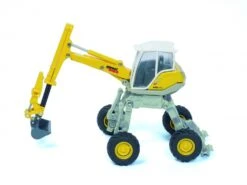 Siku 3548 Menzi-Muck Hydraulische-baggermachine -Overdekte Speelgoed Winkel siku menzi muck m545 graafmachine geel grijs speelactief.nl 3