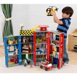 Houten Speelgoedset Voor Grote Kleine Helden -Overdekte Speelgoed Winkel speelset voor grote kleine helden kidkraft 63239 1 1