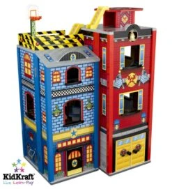 Houten Speelgoedset Voor Grote Kleine Helden -Overdekte Speelgoed Winkel speelset voor grote kleine helden kidkraft 63239 2