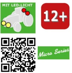 Tronico Micro Radiografisch Bestuurbare Massey Ferguson MF 7600 Met Aanhanger – 1 : 64 -Overdekte Speelgoed Winkel tractor mf7600 rc tronico micro 9541 4