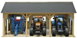 Tractorloods 3 Voertuigen Kidsglobe Schaal 1 : 16 -Overdekte Speelgoed Winkel tractorloods kidsglobe 610340 3