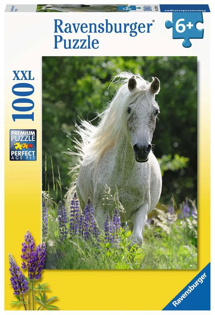 Witte Hengst Ravensburger 100 Stukjes XXL 3 Witte Hengst Ravensburger 100 Stukjes XXL