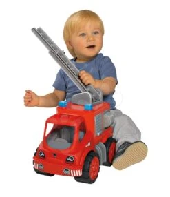 BIG Power Worker Midi Brandweer Ladderwagen 9 BIG Power Worker Midi Brandweer Ladderwagen -Overdekte Speelgoed Winkel zandbakauto big power worker brandweerwagen big 56834 2